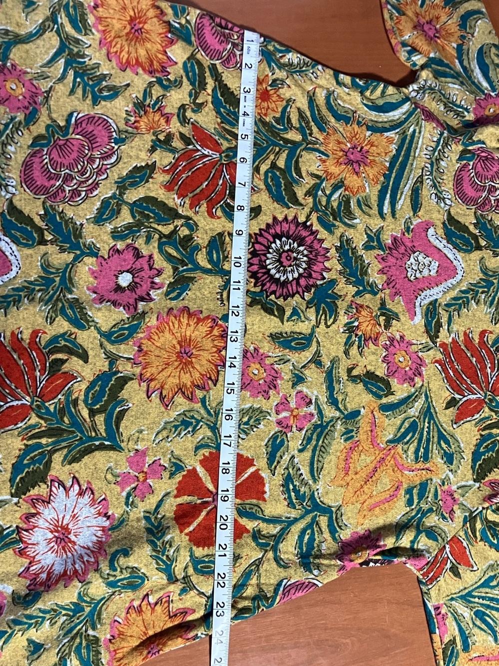 NATURAL LIFE Mustard Yellow Floral Long Sleeve Maxi Dress - Picture 4 of 6